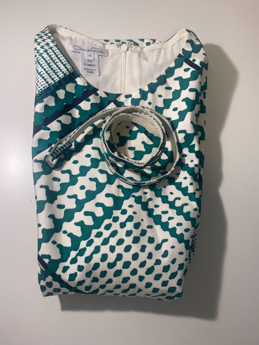 Silk Oscar de la Renta Dress Size 12 - Picture 10 of 10